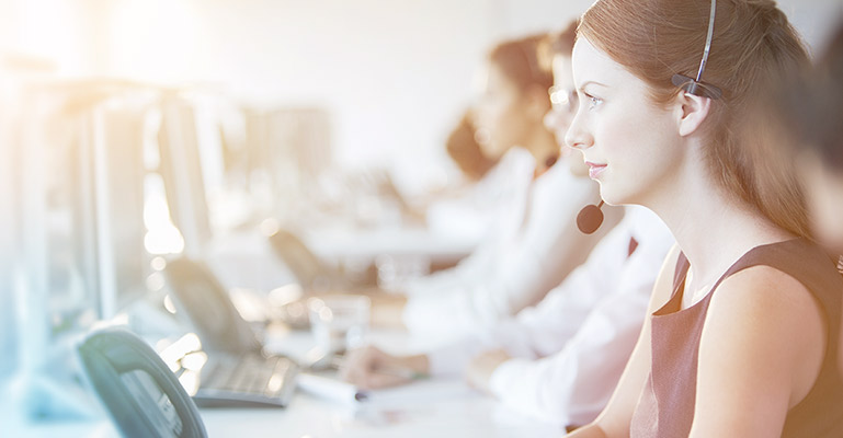 Photo of customer service agents