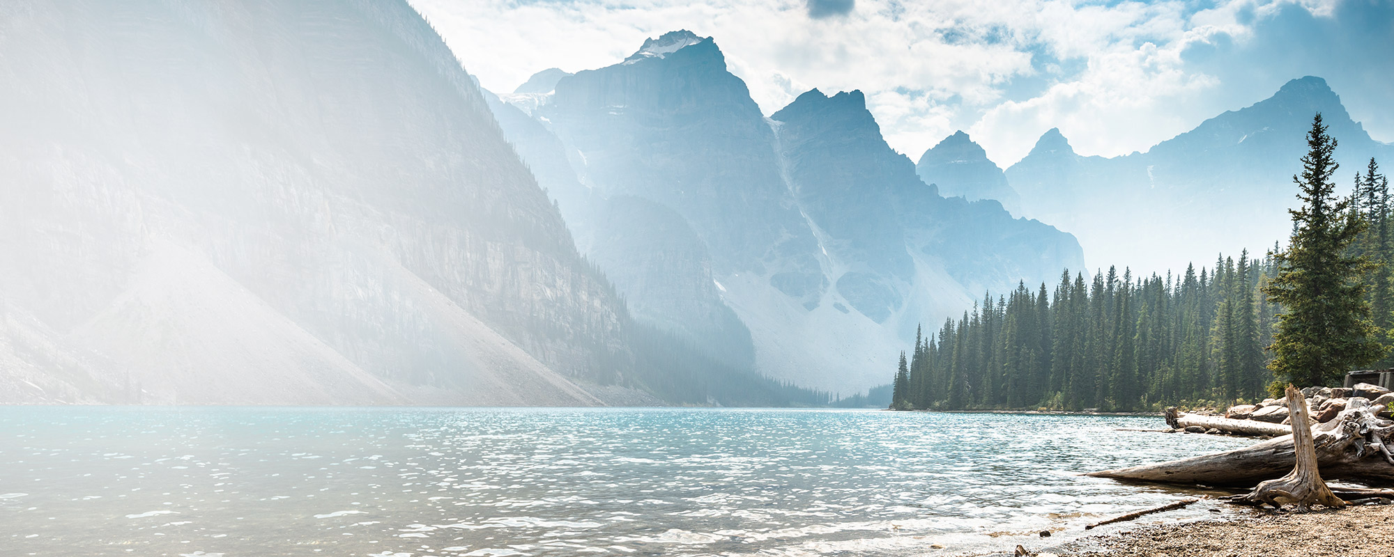 Photo of river and mountains