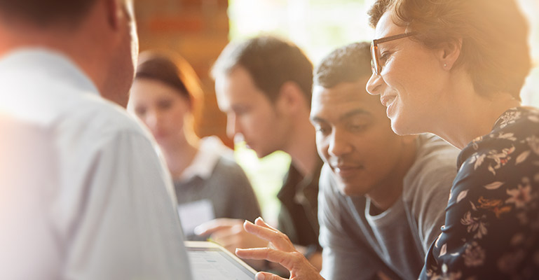 Photo of people in a meeting